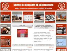 Tablet Screenshot of colegiodeabogados.org.ar